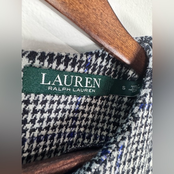Ralph Lauren Classic Houndstooth Midi Dress Size Small - Picture 5 of 7